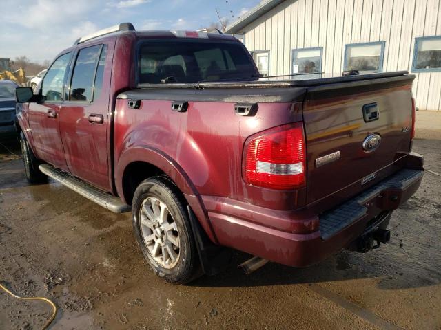 1FMEU53857UA11616 - 2007 FORD EXPLORER S LIMITED MAROON photo 2