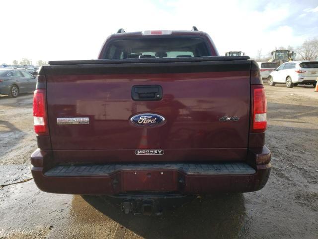 1FMEU53857UA11616 - 2007 FORD EXPLORER S LIMITED MAROON photo 6