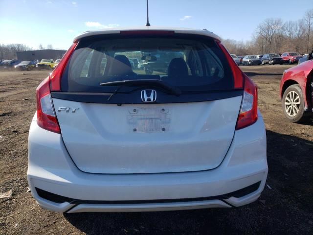 3HGGK5H49KM740614 - 2019 HONDA FIT LX WHITE photo 6