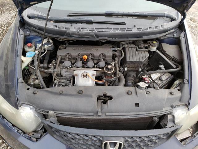 2HGFG12889H540298 - 2009 HONDA CIVIC EX BLUE photo 11