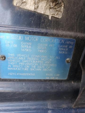 JS2YC414685104368 - 2008 SUZUKI SX4 BLUE photo 13