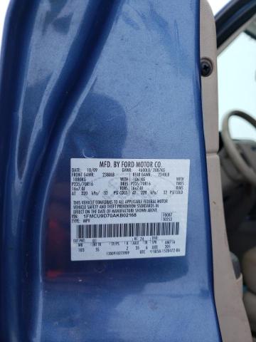 1FMCU9D70AKB02168 - 2010 FORD ESCAPE XLT BLUE photo 13