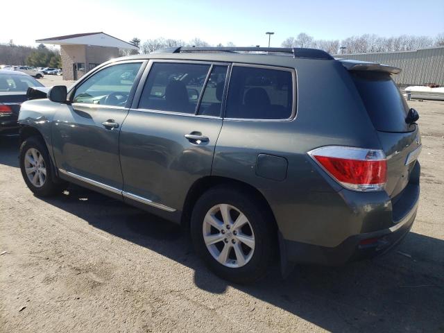 5TDBK3EH0DS265071 - 2013 TOYOTA HIGHLANDER BASE Сұр фото 2