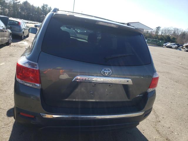 5TDBK3EH0DS265071 - 2013 TOYOTA HIGHLANDER BASE Сұр фото 6