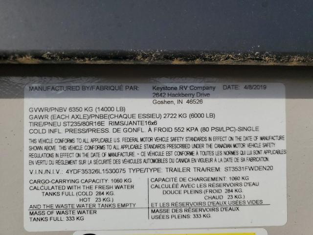 4YDF35326L1530075 - 2020 KEYSTONE SPRINGER 灰色 照片 10
