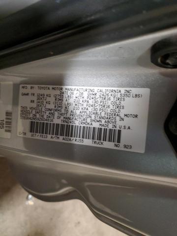 5TEUX42N59Z604816 - 2009 TOYOTA TACOMA ACCESS CAB Күміс фото 12