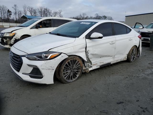 KMHD04LB7JU511586 - 2018 HYUNDAI ELANTRA SPORT WHITE photo 1