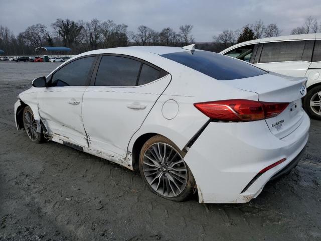 KMHD04LB7JU511586 - 2018 HYUNDAI ELANTRA SPORT WHITE photo 2