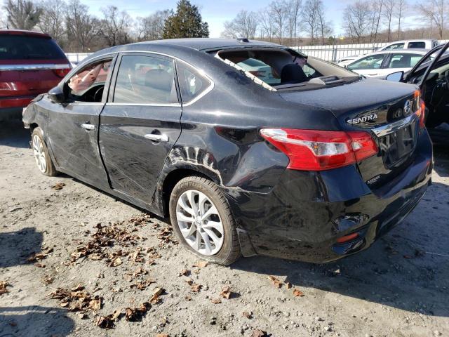 3N1AB7AP3KY385567 - 2019 NISSAN SENTRA S BLACK photo 2