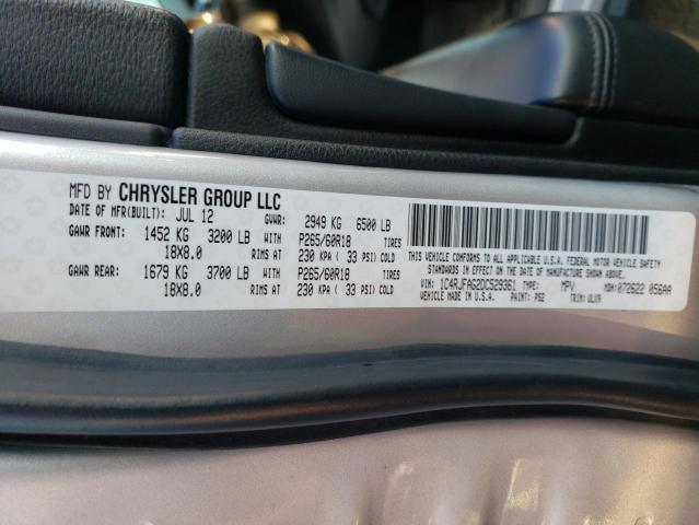 1C4RJFAG2DC529361 - 2013 JEEP GRAND CHER LAREDO SILVER photo 13