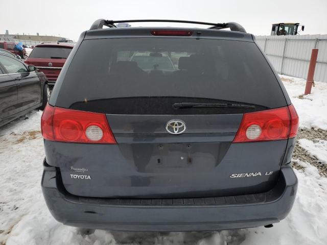 5TDZK23C77S051344 - 2007 TOYOTA SIENNA CE BLUE photo 6