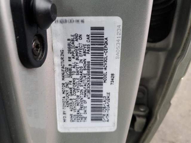 4T1BE30K53U668866 - 2003 TOYOTA CAMRY LE SILVER photo 13