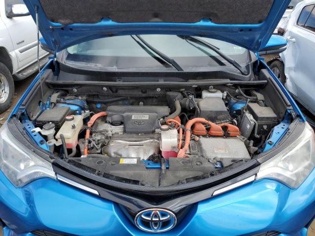 JTMRJREV6GD014274 - 2016 TOYOTA RAV4 HV XLE BLUE photo 11