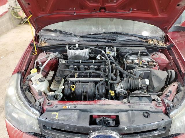 1FAHP3GNXAW114626 - 2010 FORD FOCUS SES BURGUNDY photo 11