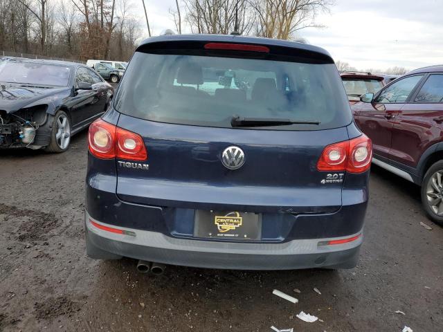 WVGBV7AX8BW521803 - 2011 VOLKSWAGEN TIGUAN S BLUE photo 6