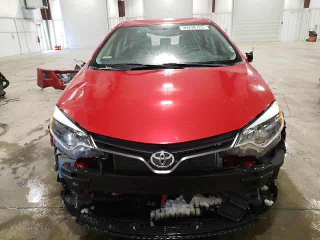 2T1BURHE7FC435789 - 2015 TOYOTA COROLLA L RED photo 5