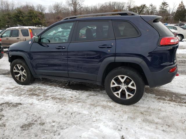 1C4PJMBS8EW278778 - 2014 JEEP CHEROKEE TRAILHAWK BLUE photo 2