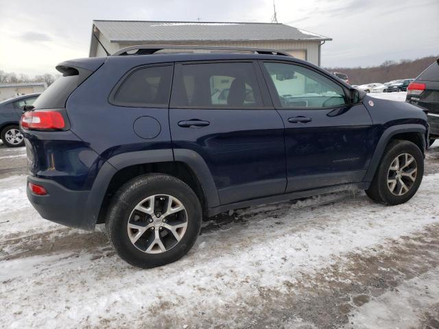 1C4PJMBS8EW278778 - 2014 JEEP CHEROKEE TRAILHAWK BLUE photo 3