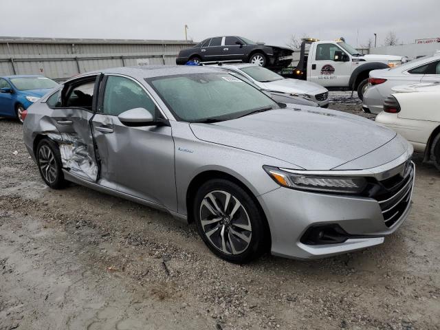 1HGCV3F49MA002471 - 2021 HONDA ACCORD HYBRID EX SILVER photo 4