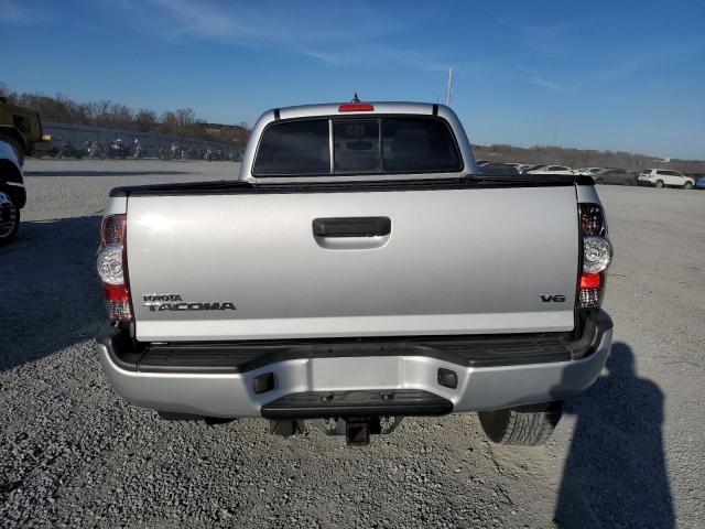 5TFMU4FN1CX005994 - 2012 TOYOTA TACOMA DOUBLE CAB LONG BED SILVER photo 6