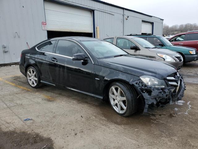 WDDGJ4HB3CF749889 - 2012 MERCEDES-BENZ C 250 BLACK photo 4