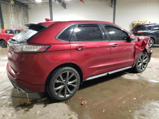 2FMPK4AP0GBB47161 - 2016 FORD EDGE SPORT MAROON photo 3