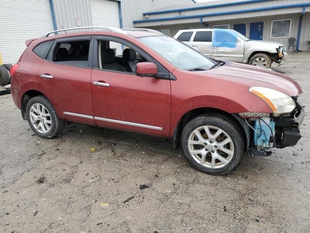 JN8AS5MV2DW125400 - 2013 NISSAN ROGUE S RED photo 4