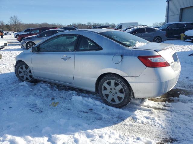 2HGFG12667H555023 - 2007 HONDA CIVIC LX SILVER photo 2