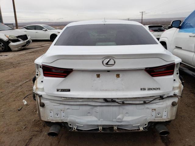 JTHBA1D20G5006626 - 2016 LEXUS IS 200T WHITE photo 6