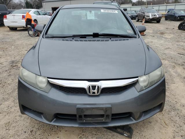 2HGFA16559H368720 - 2009 HONDA CIVIC LX GRAY photo 5