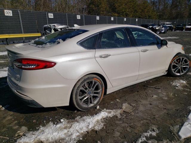 3FA6P0RU6KR204306 - 2019 FORD FUSION TITANIUM WHITE photo 3