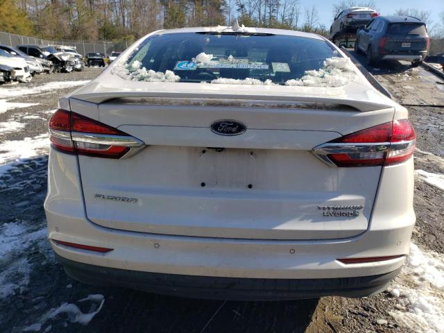 3FA6P0RU6KR204306 - 2019 FORD FUSION TITANIUM WHITE photo 6