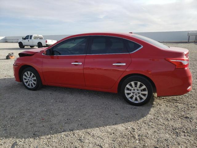 3N1AB7AP1HY291602 - 2017 NISSAN SENTRA S RED photo 2