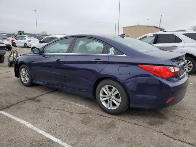 5NPEB4AC7EH890751 - 2014 HYUNDAI SONATA GLS BLUE photo 2