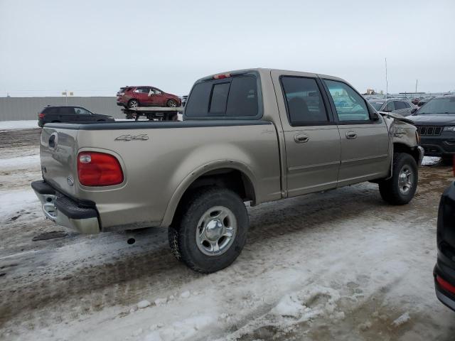 1FTRW08W71KF14903 - 2001 FORD F150 SUPERCREW TAN photo 3