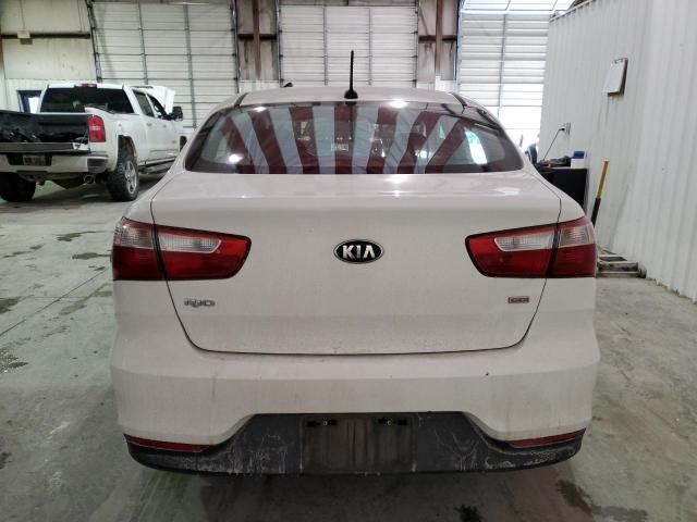 KNADM4A3XG6574387 - 2016 KIA RIO LX WHITE photo 6