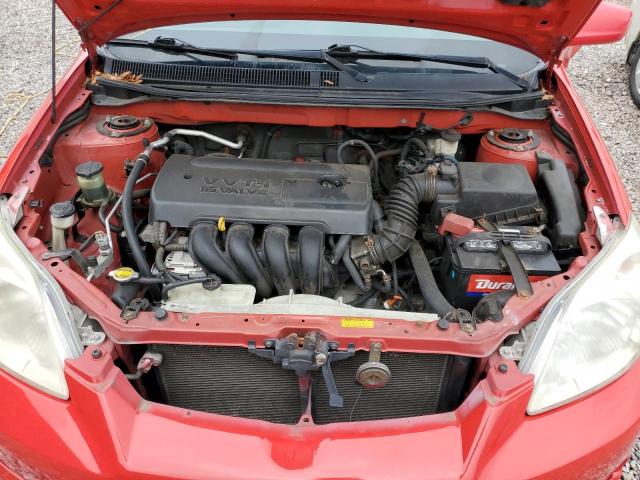 2T1KR32EX8C710971 - 2008 TOYOTA COROLLA MA XR RED photo 11