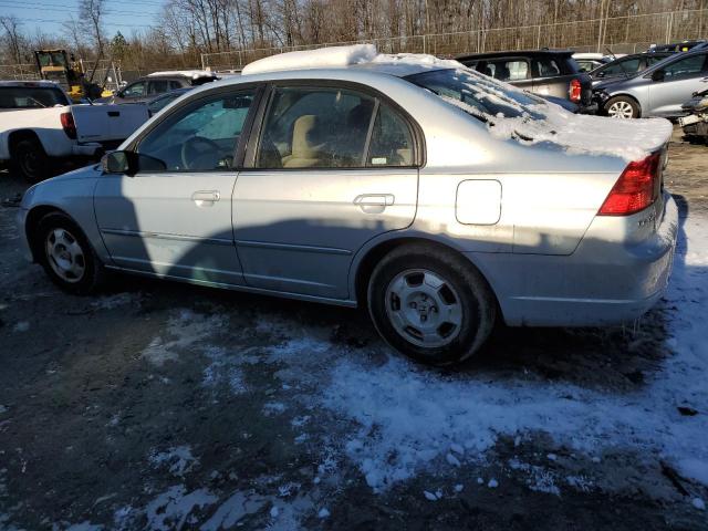 JHMES96613S021334 - 2003 HONDA CIVIC HYBRID TURQUOISE photo 2