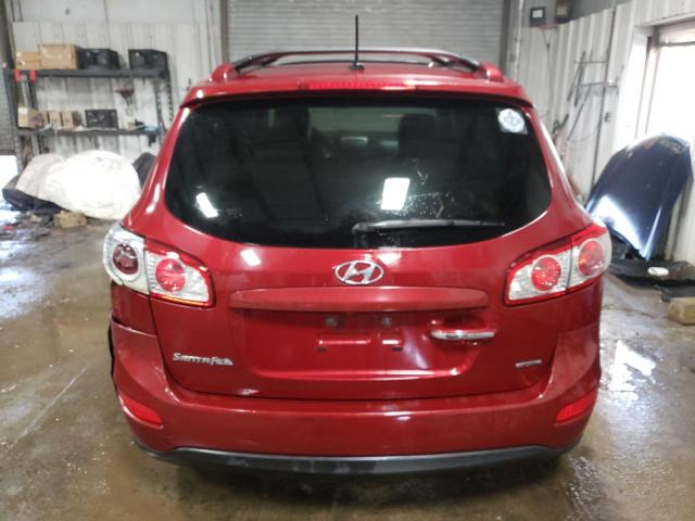 5XYZK4AG2CG144409 - 2012 HYUNDAI SANTA FE LIMITED RED photo 6