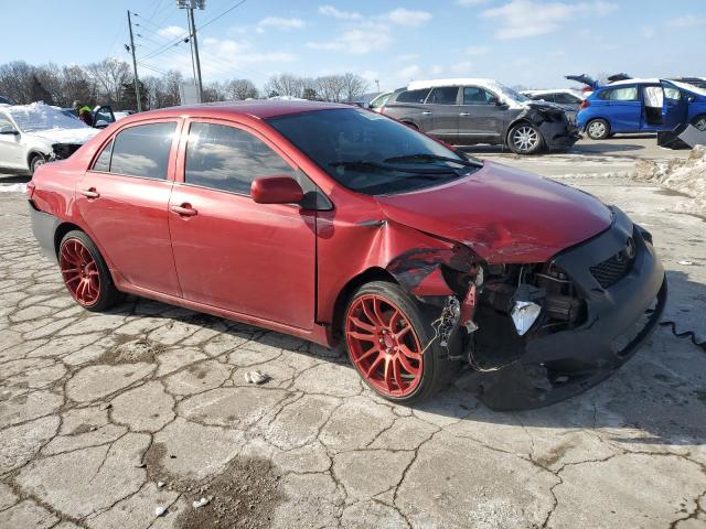 2T1BU4EE9AC491023 - 2010 TOYOTA COROLLA BASE RED photo 4