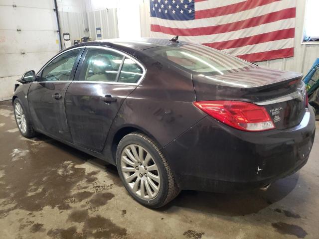 W04GW5EV1B1070872 - 2011 BUICK REGAL CXL BROWN photo 2