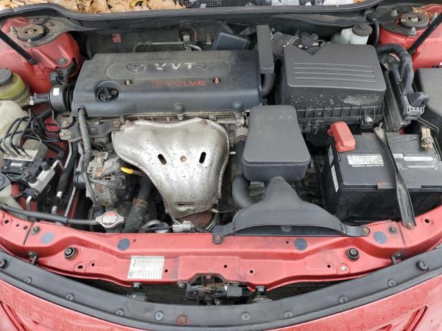 4T4BE46K98R012891 - 2008 TOYOTA CAMRY CE RED photo 11