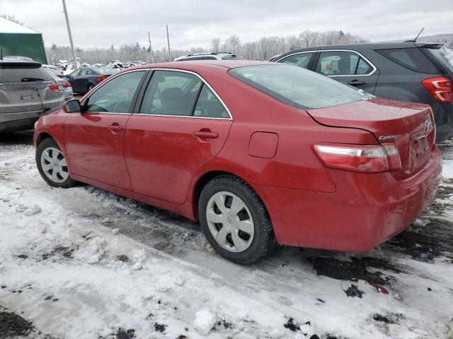 4T4BE46K98R012891 - 2008 TOYOTA CAMRY CE RED photo 2