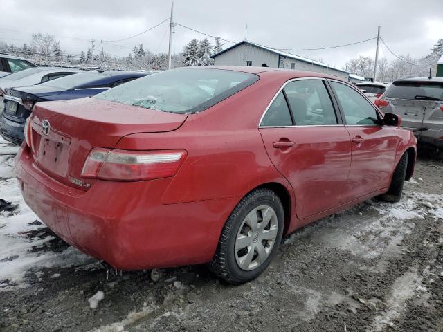 4T4BE46K98R012891 - 2008 TOYOTA CAMRY CE RED photo 3