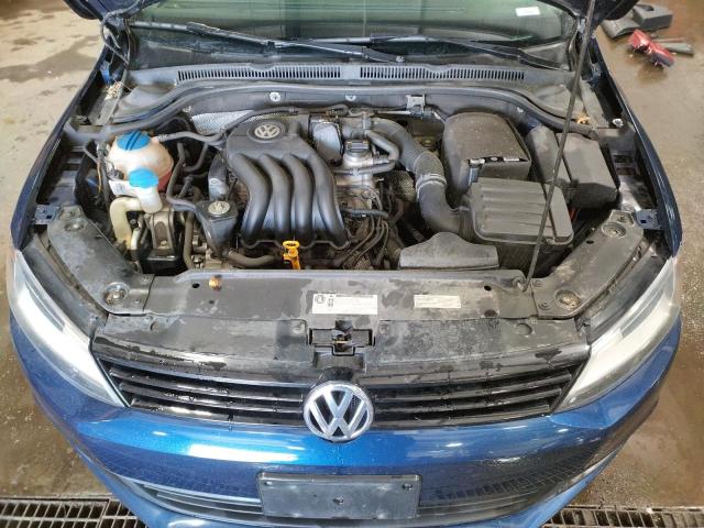 3VW1K7AJ7DM409661 - 2013 VOLKSWAGEN JETTA BASE Կապույտ լուսանկար 11