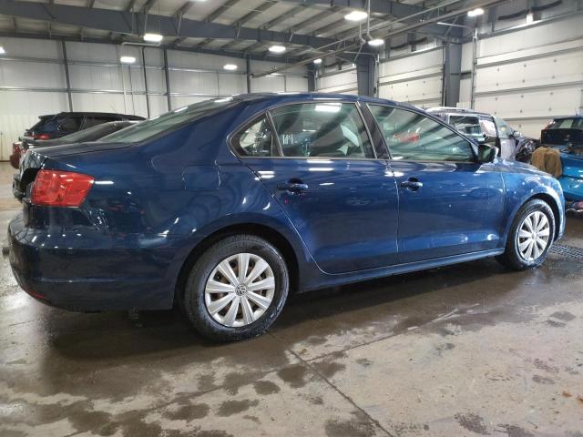 3VW1K7AJ7DM409661 - 2013 VOLKSWAGEN JETTA BASE Կապույտ լուսանկար 3
