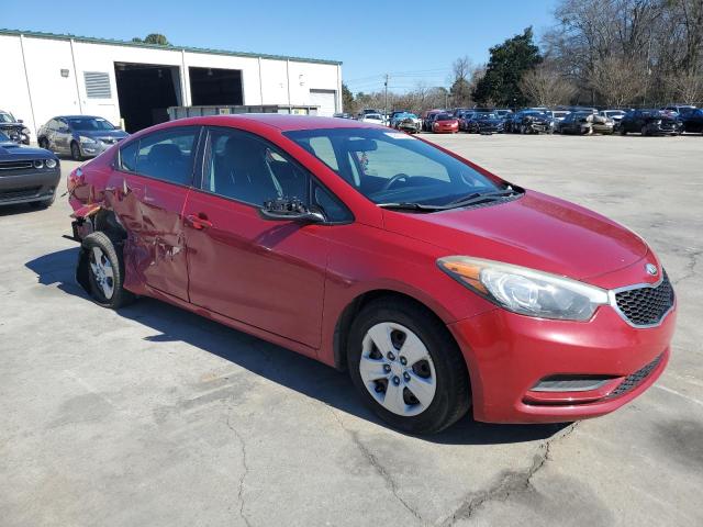 KNAFK4A60E5062939 - 2014 KIA FORTE LX RED photo 4