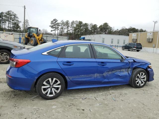 2HGFE2F24NH507021 - 2022 HONDA CIVIC LX BLUE photo 3