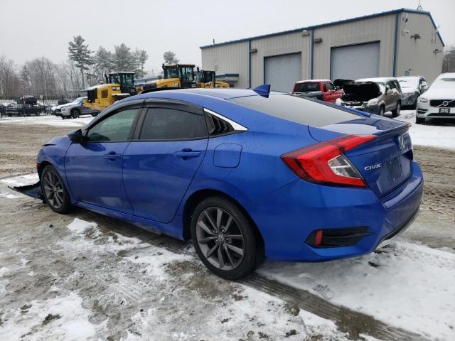 19XFC1F31LE215505 - 2020 HONDA CIVIC EX BLUE photo 2