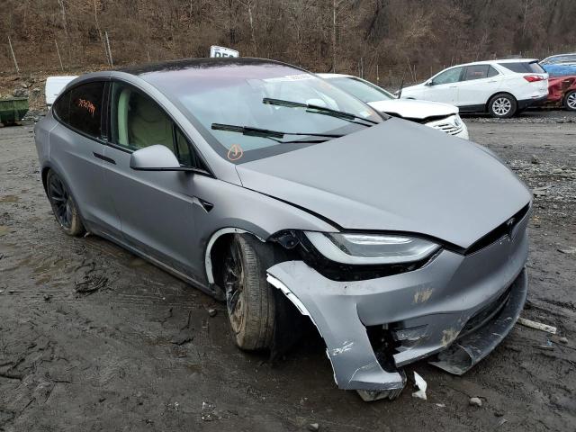 5YJXCDE27HF034859 - 2017 TESLA MODEL X GRAY photo 4